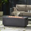 40" RECTANGULAR MGO FIRE PIT - 40 000 BTU