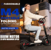 800W Electric balance scooter.  45 km/h speed portable folding load 120kg climb 20° range 50km LED lighting adult universal