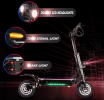 38Ah Lithium battery electric scooter 5600W dual motor 85 km/h speed portable folding load 200kg climb 35° range 70-80km LED MOOD lighting