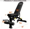 Adjustable Strength Training Bench Press Home Full Body Workout Foldable Weight Benches Gym Multi-functional Fitness Dumbbell Chair