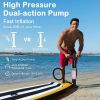 Inflatable Paddle Boards Ultra-Light Stand Up Paddle Board Surf Board Non-Slip Deck w/ Carry Bag Bottom Fin Paddling Surf Control