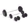 Weight Bench with Weight Rack, Barbell and Dumbbell Set 198.4 lb