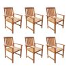 7 Piece Patio Dining Set Solid Acacia Wood