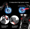 38Ah Lithium battery electric scooter 5600W dual motor 85 km/h speed portable folding load 200kg climb 35° range 70-80km LED MOOD lighting