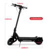 800W electric scooter.  40 km/h speed LCD instrument, portable folding load 120kg climbing 18° range 50-70km LED lighting