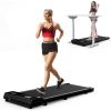 Under Desk Walking Mat Treadmill, Small Portable Office and Home Treadmill, Quiet and Lightweight Flatbed Treadmill with Remote Control