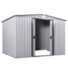 8' x 8'ft Outdoor Storage Shed Kit-Perfect to Store Patio Furniture, Garden Tools Bike Accessories, Beach Chairs and Lawn Mower XH